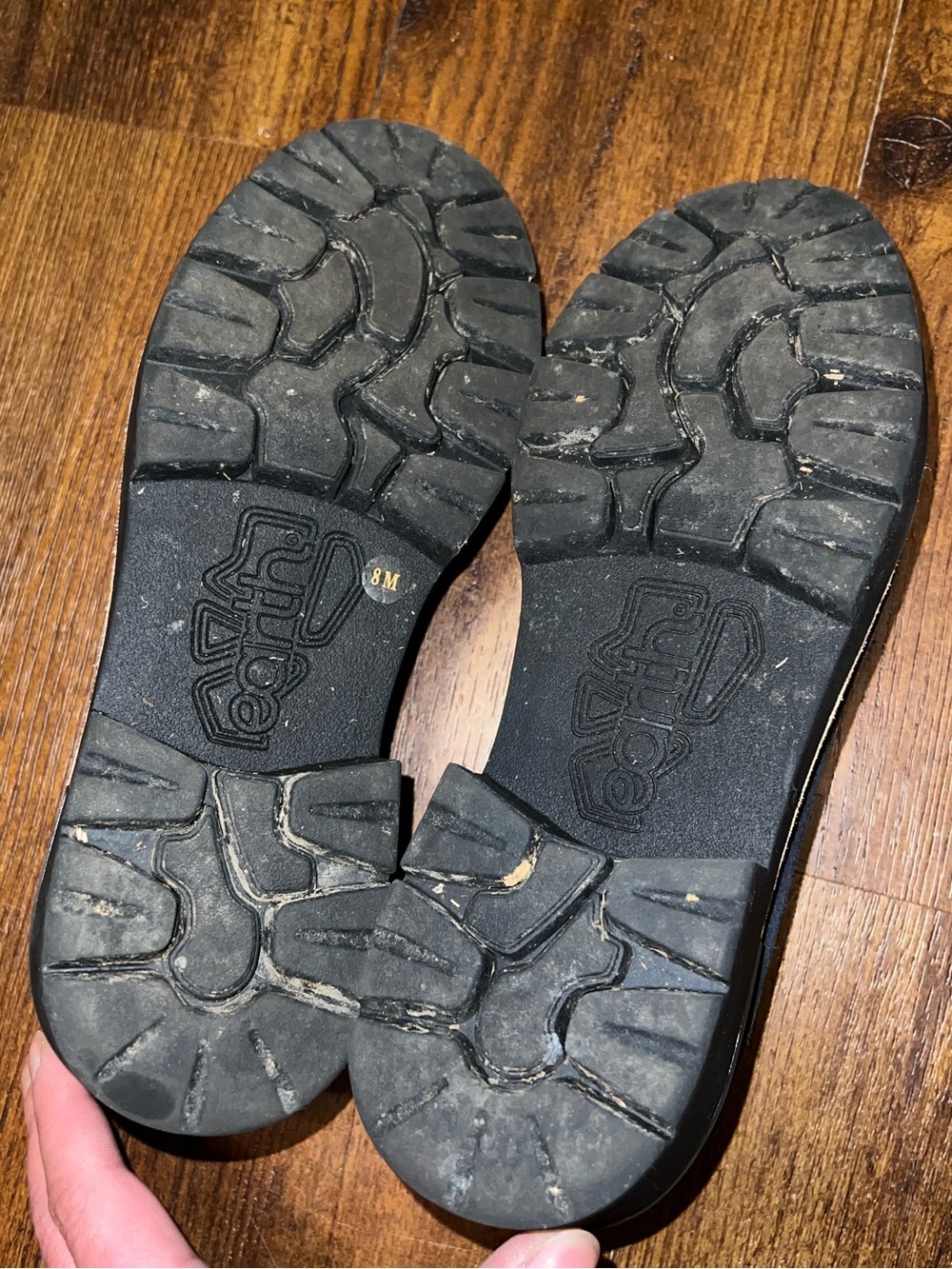 Earth Navy Blue Suede Zalor Chain Detail Lug Sole Slip On Loafers Women’s Size 8 - Picture 10 of 13